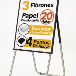 Rotafolio Pizarra Bla 75x100cm Con 4 Puntos Apoyo+acc Gratis